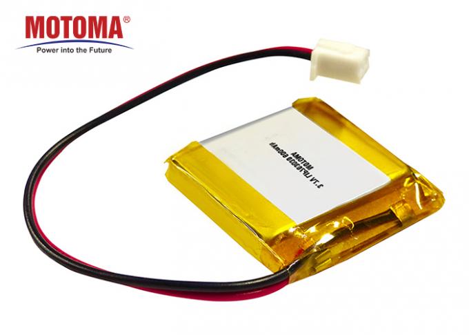 Flat Lipo Motoma Batteries , Lithium Ion Battery 3.7 V 600mah For Miner Lamps 0