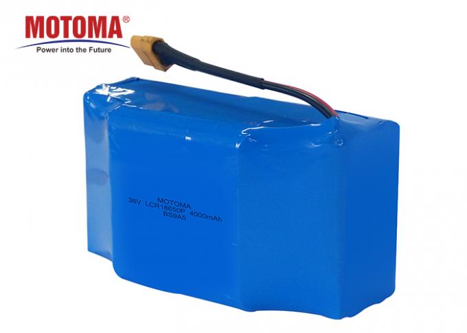 36V 4000mAh Cylinder Lithium Ion Battery , 18650 10s Li Ion Battery Pack 0