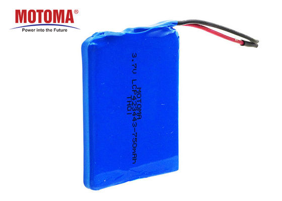 750mah 3.7 Volt Rechargeable Lithium Polymer Battery IEC62133 UN38.3 MSDS Approved
