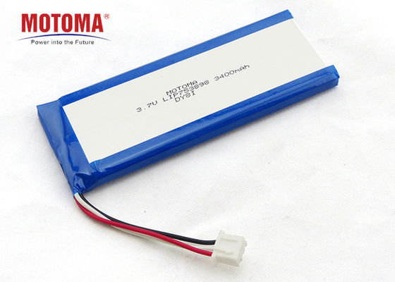 3.7V 3400mah Medical Lithium Battery With Wires And Connectors