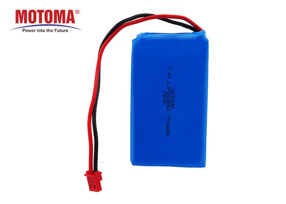 UL Wearable Device Battery , 7.4V 1700mah Lithium Battery For Bluetooth Headset