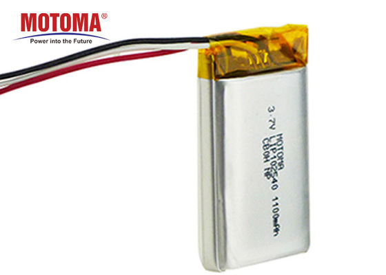 1100mah 3.7V Motoma Batteries , LED Light Lithium Battery With PCM And Connector