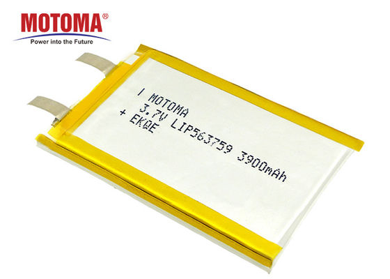 Customized High Consistency Lipo Battery Pack LIP563759-3.7V3900mAh With Certificates