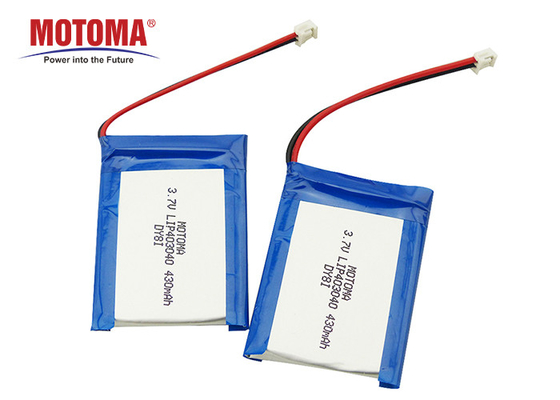 Customized Lithium Polymer Battery 430mAh For IOT Device Safe Battery With Certificates