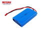 Li Polymer Wearable Device Battery , Bluetooth Headset Battery 7.4V 1950mah