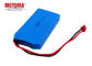 6*38*62mm Wearable Device Battery , 1700mah 7.4 V Rechargeable Battery Pack